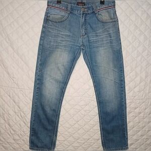Demolition Men's Jeans 100% Cotton Blue Size 32/30